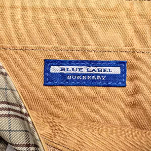 Pre-owned Burberry Nova Check Canvas Crossbody Brown