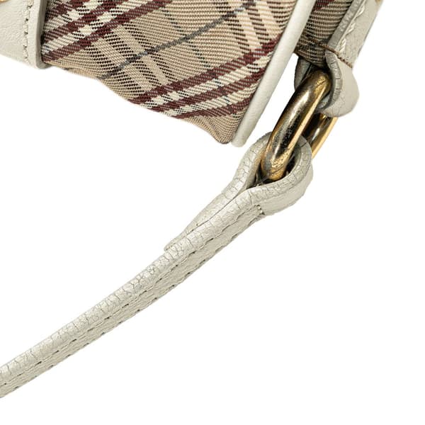 Pre-owned Burberry Nova Check Canvas Crossbody Brown
