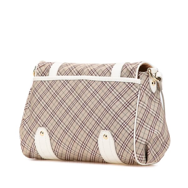 Pre-owned Burberry Nova Check Canvas Crossbody Brown