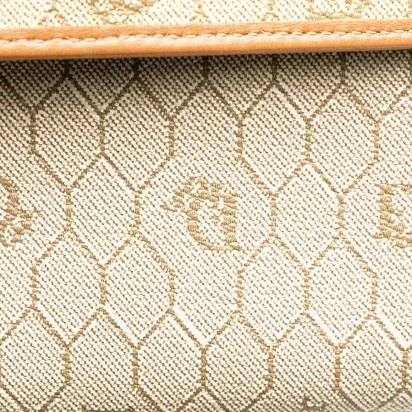 Pre-owned Dior Honeycomb Coated Canvas Crossbody Brown