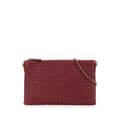 Pikkukuva 1 / 10: Pre-owned Bottega Veneta Nappa Intrecciato Biletto Wallet On Chain Red