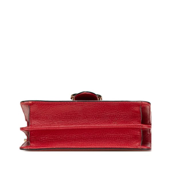 Pre-owned Gucci Small Dollar Calfskin Interlocking G Crossbody Red