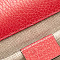 Miniatyrbild 7 av 9: Pre-owned Gucci Small Dollar Calfskin Interlocking G Crossbody Red