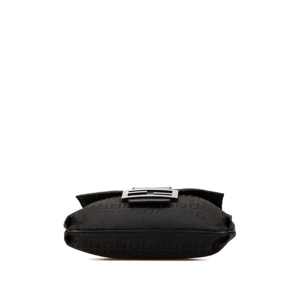 Pre-owned Fendi Zucchino Canvas Crossbody Black