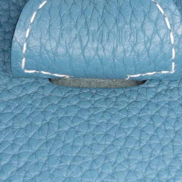 Pre-owned Hermès Clemence Evelyne III 33 Blue