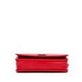 Pikkukuva 3 / 10: Pre-owned Chanel Chevron Calfskin Boy Wallet On Chain Red