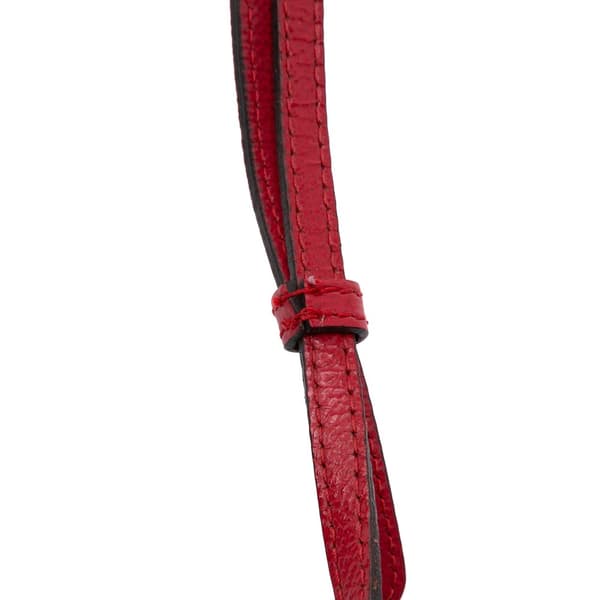 Pre-owned Burberry Patent Leather and Haymarket Check Coated Canvas Maydown Crossbody Red