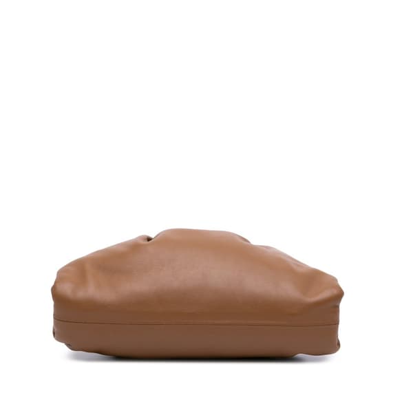 Pre-owned Bottega Veneta Lambskin The Mini Pouch Brown