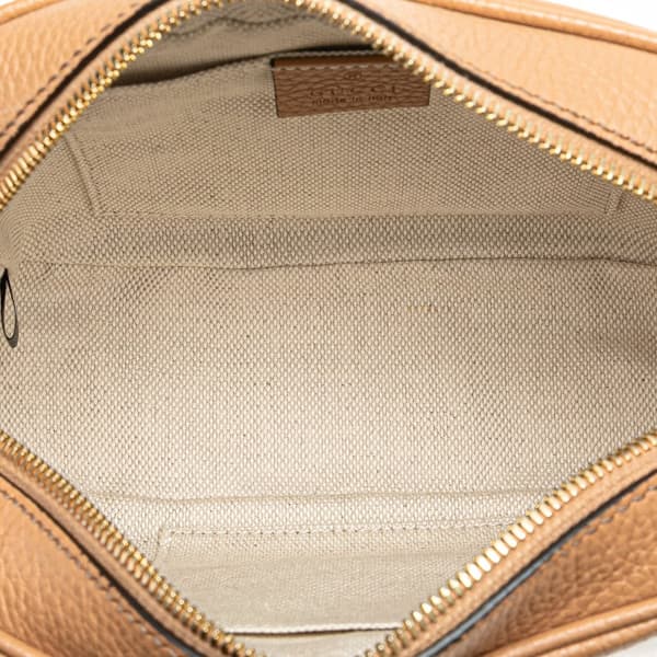Pre-owned Gucci Leather Soho Disco Crossbody Brown