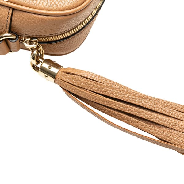 Pre-owned Gucci Leather Soho Disco Crossbody Brown