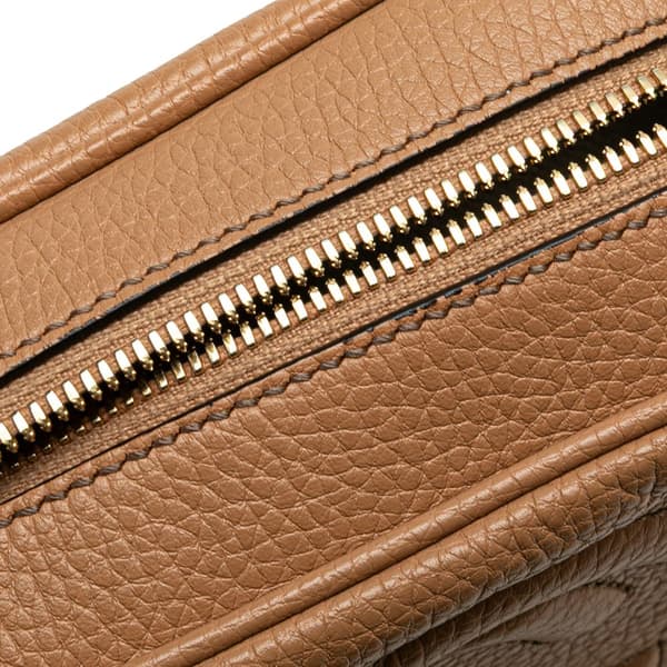 Pre-owned Gucci Leather Soho Disco Crossbody Brown