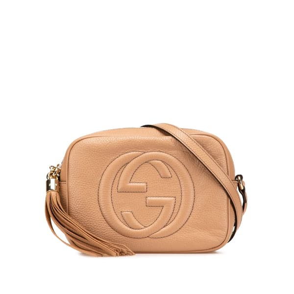 Pre-owned Gucci Leather Soho Disco Crossbody Brown