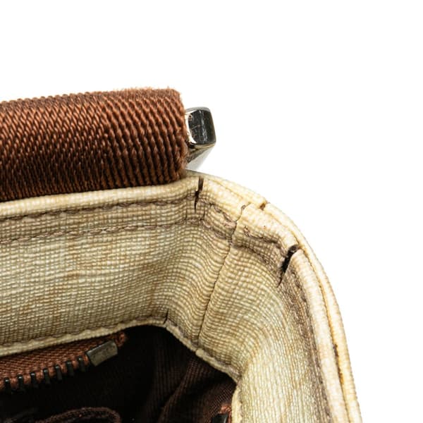 Pre-owned Gucci GG Supreme Web Crossbody Brown