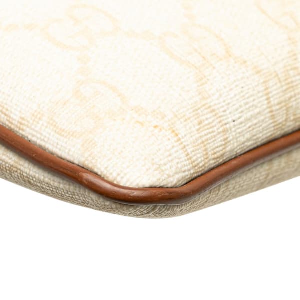 Pre-owned Gucci GG Supreme Web Crossbody Brown