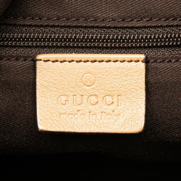 Pre-owned Gucci GG Canvas Abbey D Ring Crossbody Brown