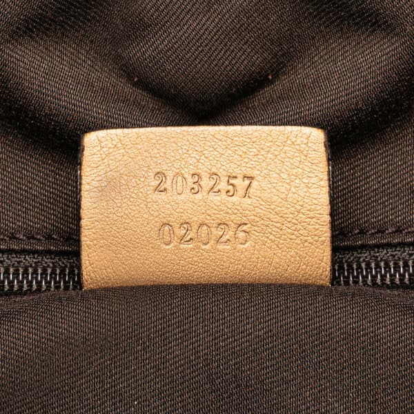 Pre-owned Gucci GG Canvas Abbey D Ring Crossbody Brown