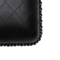 Miniatyrbillede 10 af 10: Pre-owned Chanel CC Quilted Lambskin Chain Around Phone Holder Black