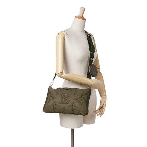 Pre-owned Louis Vuitton Monogram Pillow Econyl Multi Pochette Accessoires Brown