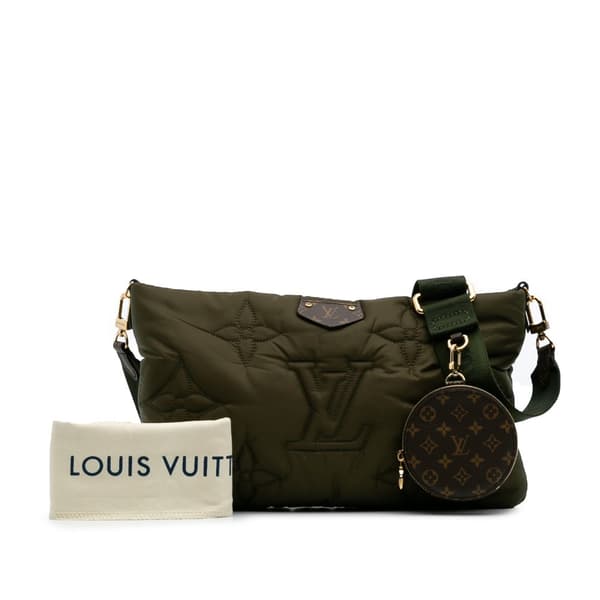Pre-owned Louis Vuitton Monogram Pillow Econyl Multi Pochette Accessoires Brown