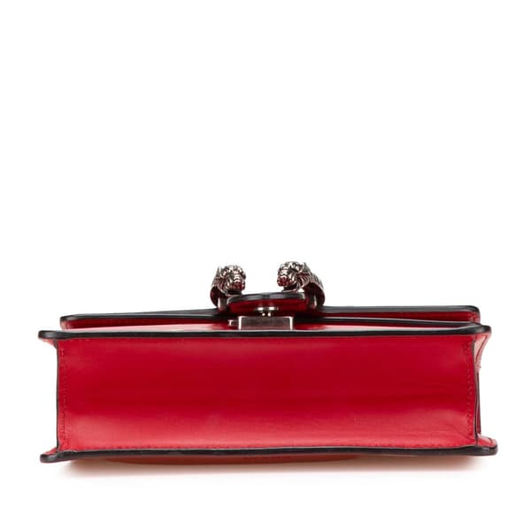 Pre-owned Gucci Limited Edition Chinese New Year Mini Leather Dionysus Crossbody Red