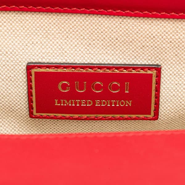 Pre-owned Gucci Limited Edition Chinese New Year Mini Leather Dionysus Crossbody Red