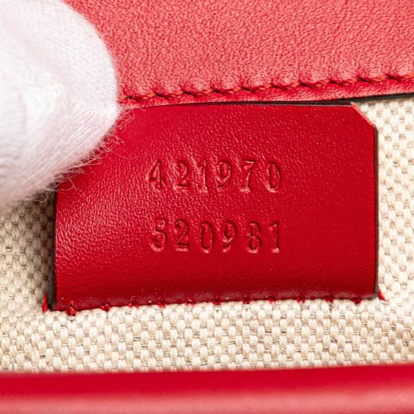 Pre-owned Gucci Limited Edition Chinese New Year Mini Leather Dionysus Crossbody Red