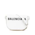 Miniatyrbilde 1 av 10: Pre-owned Balenciaga XS Grained Calfskin Logo Ville Day Crossbody White