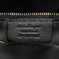 Miniatyrbild 6 av 10: Pre-owned Ferragamo Quilted Leather Gancini Flap Crossbody Black