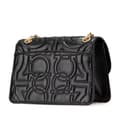 Miniatyrbild 2 av 10: Pre-owned Ferragamo Quilted Leather Gancini Flap Crossbody Black