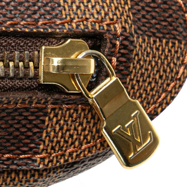 Pre-owned Louis Vuitton Damier Ebene Geronimos Brown