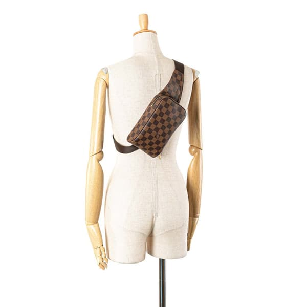 Pre-owned Louis Vuitton Damier Ebene Geronimos Brown