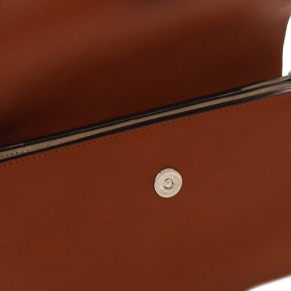 Pre-owned Chloé Small Suede and Calfskin Faye Crossbody Brown