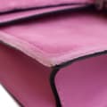 Miniatyrbild 7 av 10: Pre-owned Gucci Super Mini Crystal Embellished Velvet Dionysus Crossbody Pink