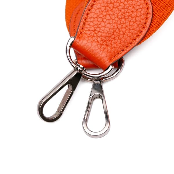 Pre-owned Hermès Clemence Evelyne III PM Orange