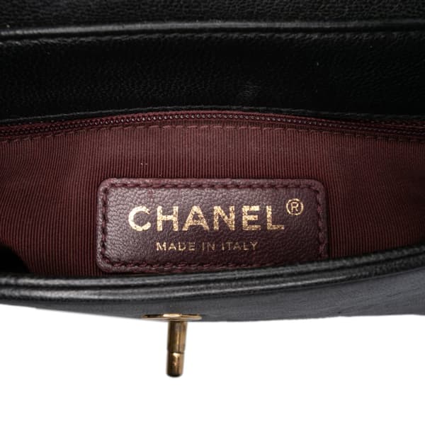Pre-owned Chanel Small Lambskin Mademoiselle Flap Black