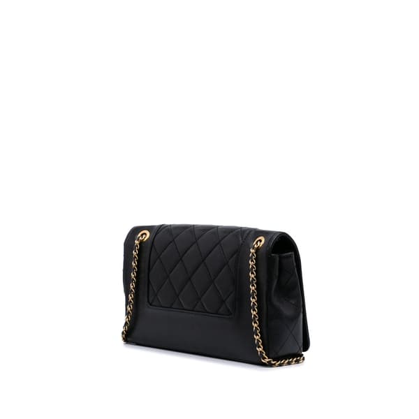 Pre-owned Chanel Small Lambskin Mademoiselle Flap Black