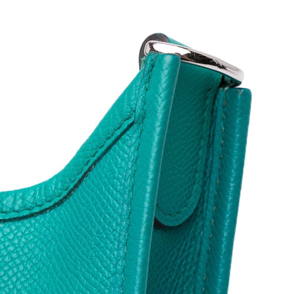 Pre-owned Hermès Epsom Evelyne PM Blue