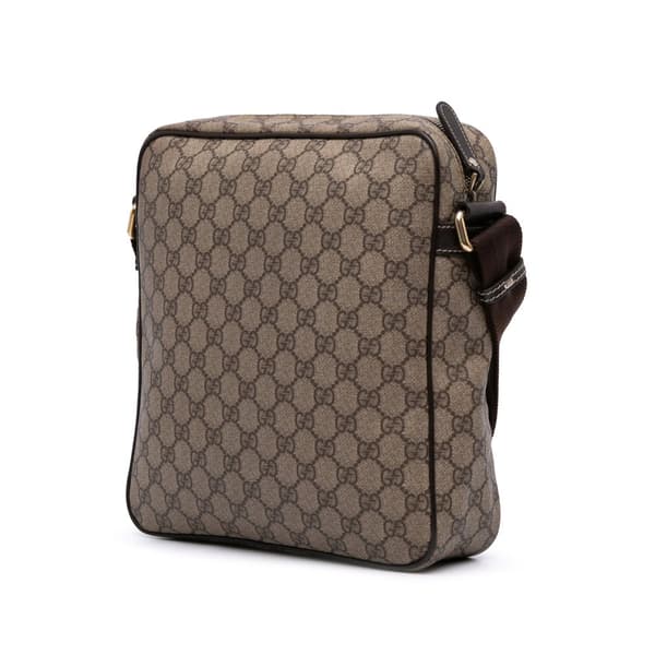 Pre-owned Gucci GG Supreme Crossbody Brown