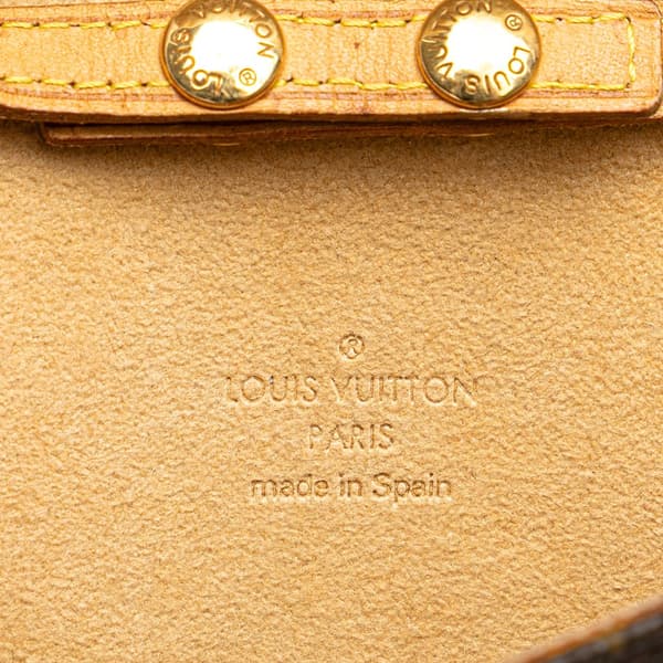 Pre-owned Louis Vuitton Monogram Pochette Twin PM Brown