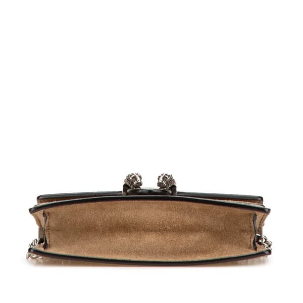 Pre-owned Gucci Mini GG Supreme Dionysus Crossbody Brown