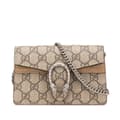 Miniatyrbild 1 av 10: Pre-owned Gucci Mini GG Supreme Dionysus Crossbody Brown