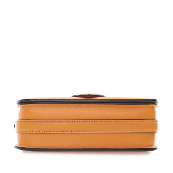 Pre-owned Louis Vuitton Calfskin LV Pont 9 Soft MM Orange