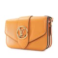 Miniatyrbild 2 av 10: Pre-owned Louis Vuitton Calfskin LV Pont 9 Soft MM Orange