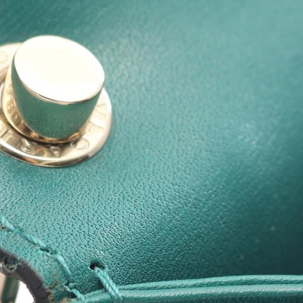 Pre-owned Bvlgari Leather Serpenti Forever Crossbody Green