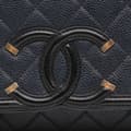 Pikkukuva 5 / 10: Pre-owned Chanel Medium Bicolor Caviar CC Filigree Flap Blue