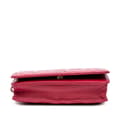 Miniatyrbild 3 av 10: Pre-owned Chanel Quilted Lambskin All About Chanel Wallet On Chain Red