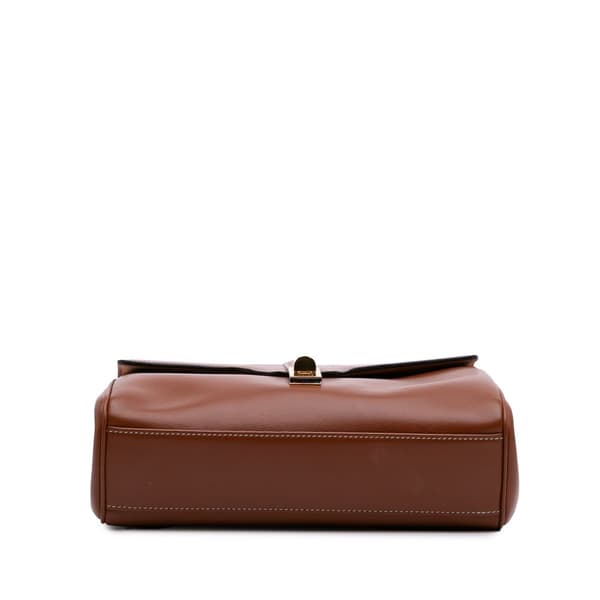 Pre-owned Celine Teen Smooth Calfskin Soft 16 Crossbody Brown