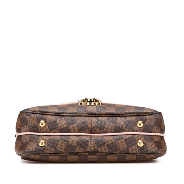 Pre-owned Louis Vuitton Damier Ebene Clapton PM Brown