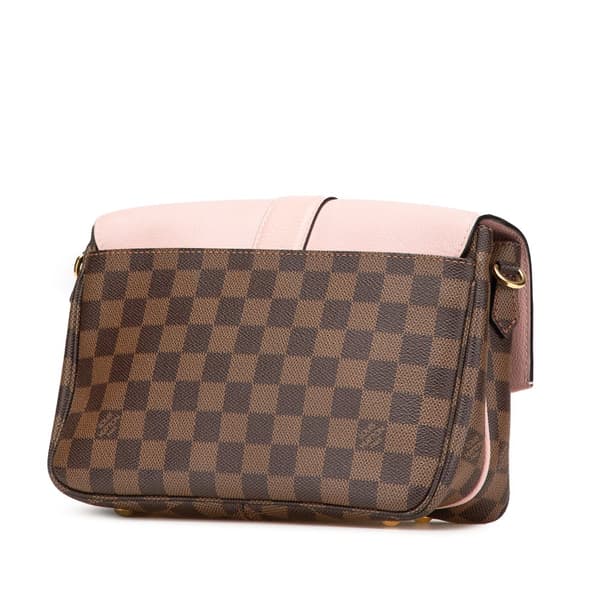 Pre-owned Louis Vuitton Damier Ebene Clapton PM Brown
