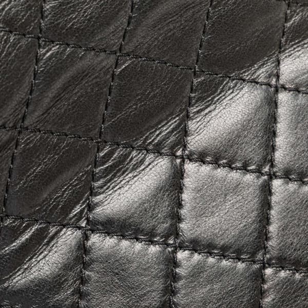 Pre-owned Chanel CC Quilted Lambskin Clams Wallet on Chain Black